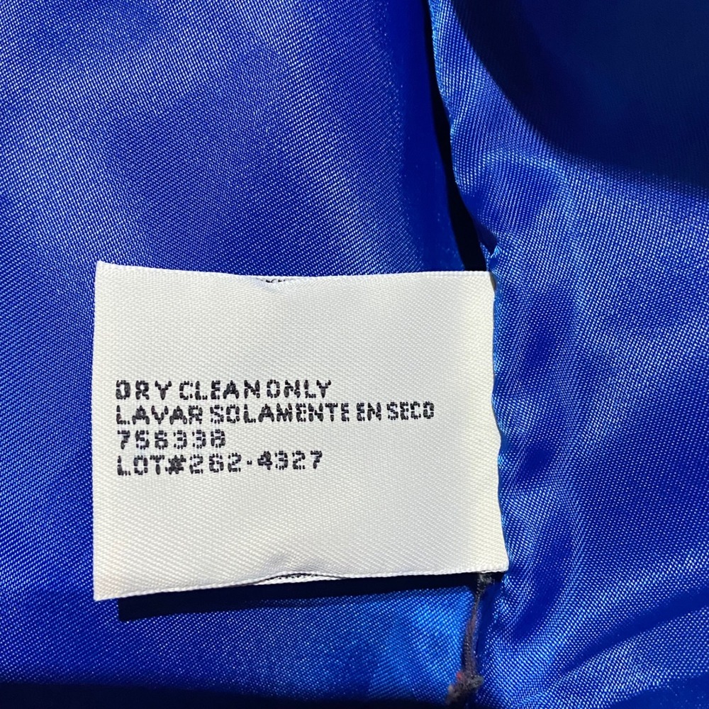 St Johns Bay Women's‎ Medium Cobalt Blue Wool Cashmere Blend Pea Coat Jacket - Picture 12 of 12